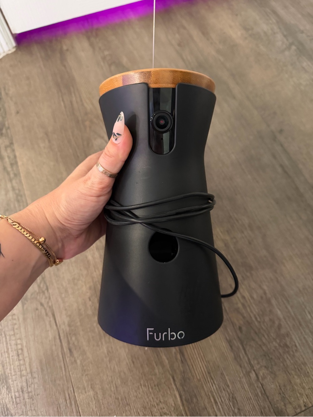 Furbo Cat Camera in Black - Like New 360 camera, throws treats